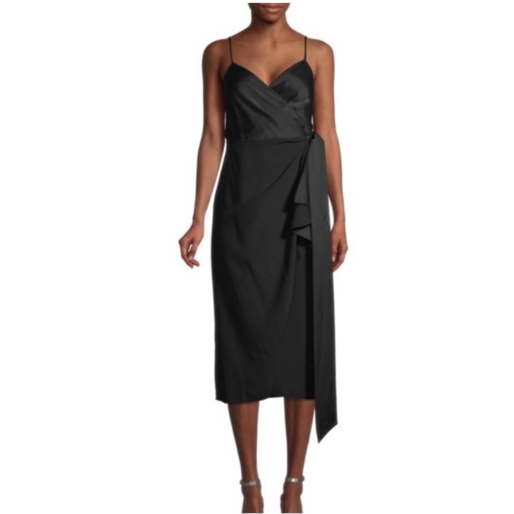 Diane Von Furstenberg Avila Black Wrap Dress